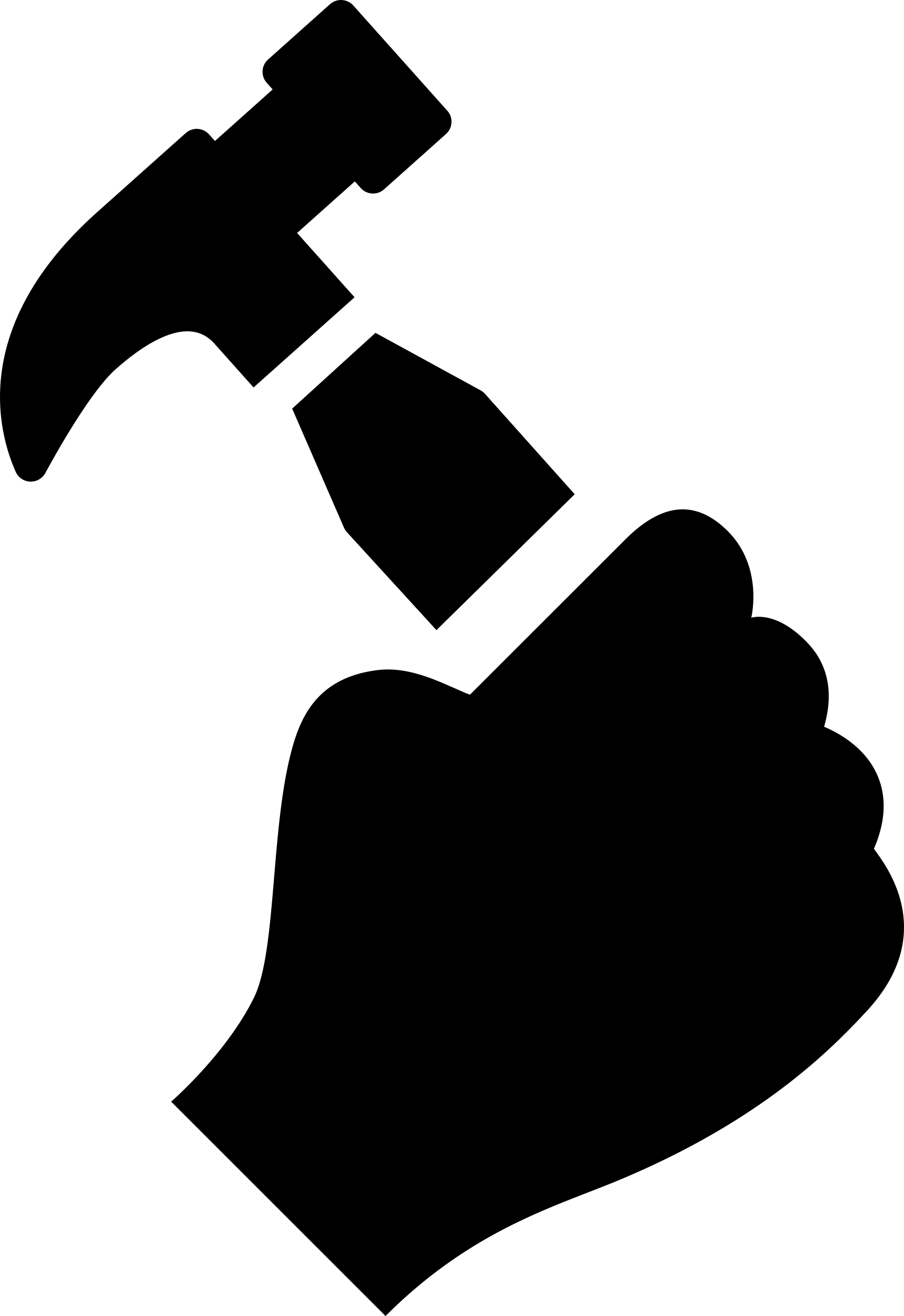 Hand Holding Up A Hammer Sketch Svg Vector Free Vectors